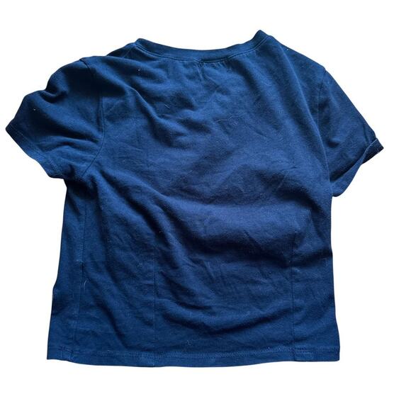 A.Lab Crop Tee - Black Neon Green Rose Graphic Stretch Fit Small - Picture 3 of 4